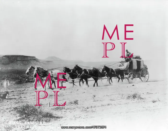 : Stagecoach Crossing Nevada, 1906 : Stagecoach Crossing Nevada, 1906