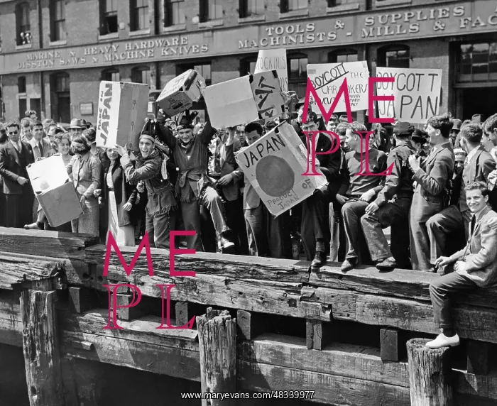 : Staging of the Boston Tea Party, 1938 : Staging of the Boston Tea Party, 1938