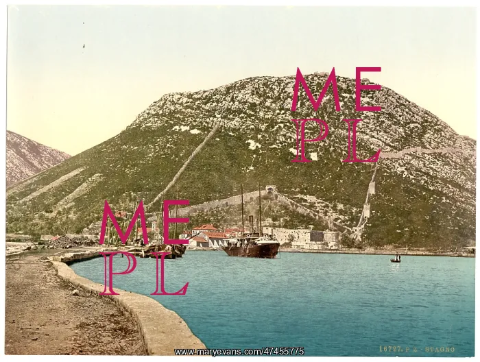 : Stagno, general view, Dalmatia, Austro-Hungary : Stagno, general view, Dalmatia, Austro-Hungary
