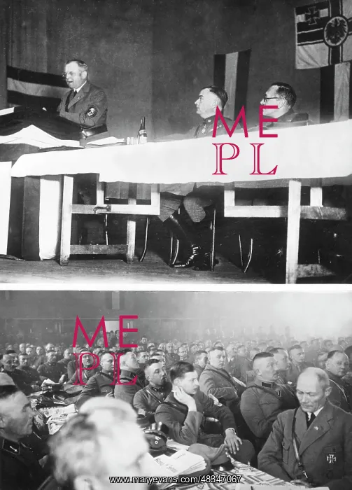 : Stahlhelm leaders day in Frankurt an der Oder, circa 1920s : Stahlhelm leaders day in Frankurt an der Oder, circa 1920s