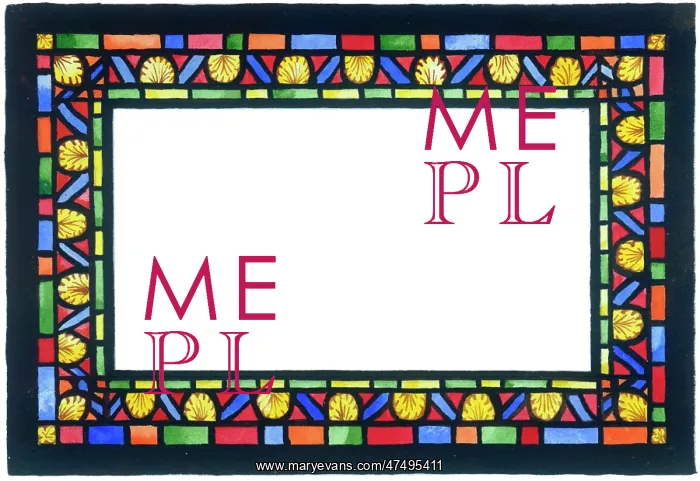  : Stained Glass Border design