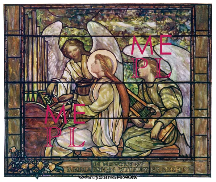 : Stained Glass Cecilia : Stained Glass Cecilia