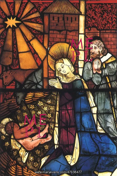 : Stained Glass Nativity : Stained Glass Nativity
