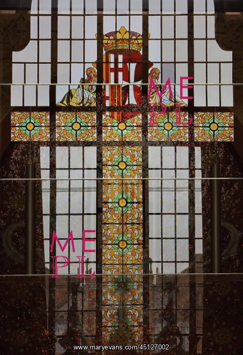 : Stained glass window, Administration Pavilion : Stained glass window, Administration Pavilion