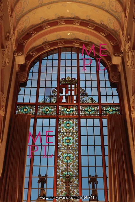 : Stained glass window, Administration Pavilion : Stained glass window, Administration Pavilion