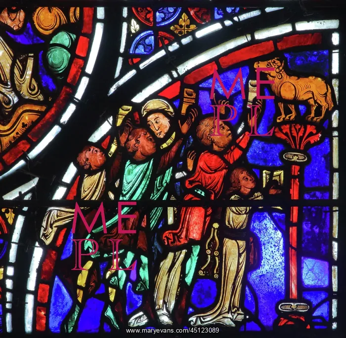 : Stained glass window, Ambulatory, Bourges Cathedral : Stained glass window, Ambulatory, Bourges Cathedral