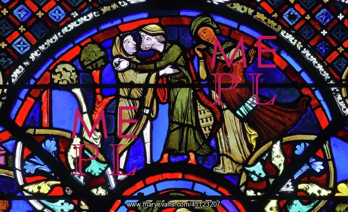 : Stained glass window, Ambulatory, Bourges Cathedral : Stained glass window, Ambulatory, Bourges Cathedral