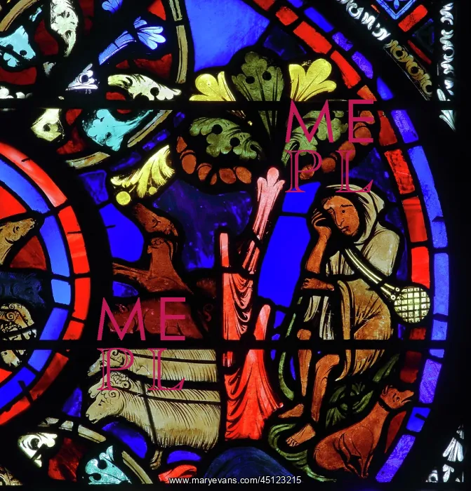 : Stained glass window, Ambulatory, Bourges Cathedral : Stained glass window, Ambulatory, Bourges Cathedral