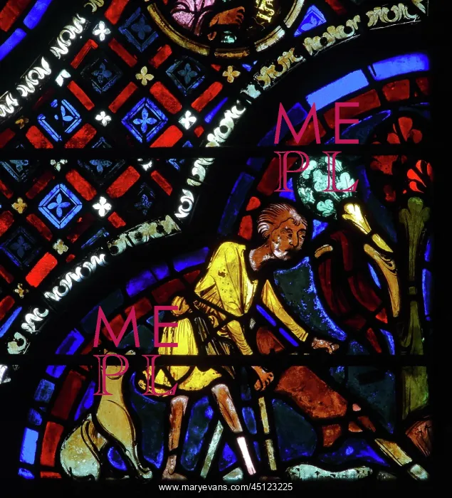 : Stained glass window, Ambulatory, Bourges Cathedral : Stained glass window, Ambulatory, Bourges Cathedral