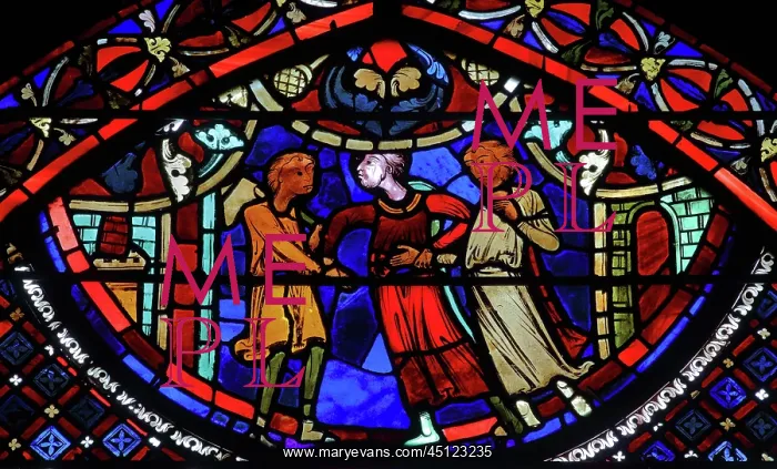 : Stained glass window, Ambulatory, Bourges Cathedral : Stained glass window, Ambulatory, Bourges Cathedral