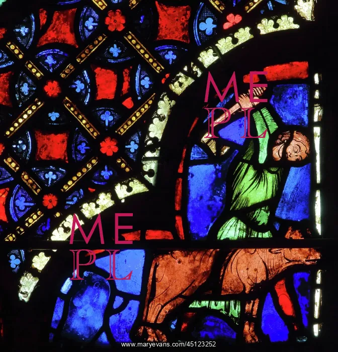 : Stained glass window, Ambulatory, Bourges Cathedral : Stained glass window, Ambulatory, Bourges Cathedral
