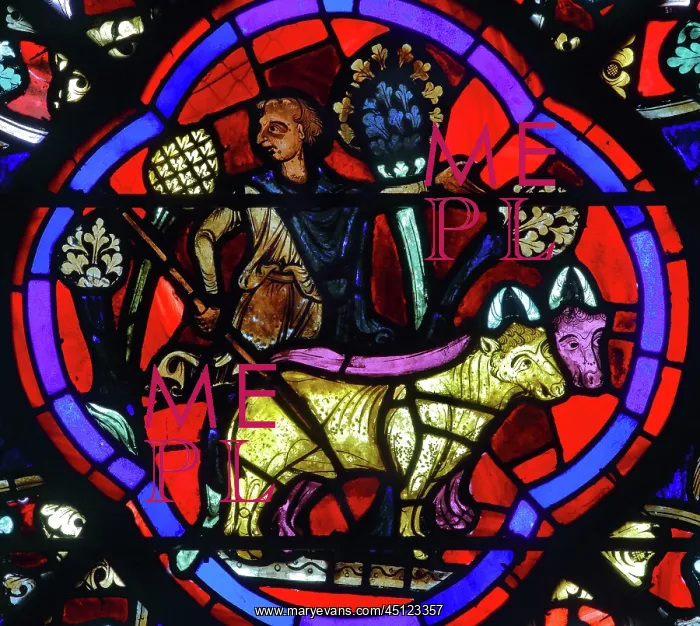 : Stained glass window, Ambulatory, Bourges Cathedral : Stained glass window, Ambulatory, Bourges Cathedral
