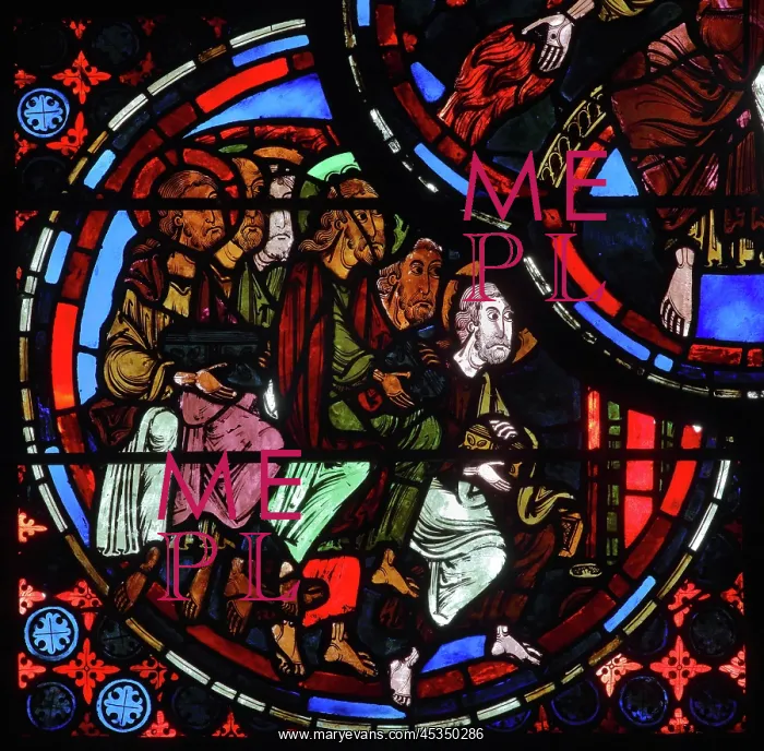 : Stained glass window, Ambulatory, Bourges Cathedral : Stained glass window, Ambulatory, Bourges Cathedral