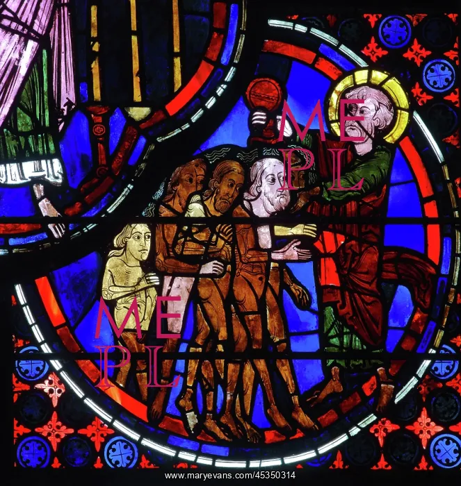 : Stained glass window, Ambulatory, Bourges Cathedral : Stained glass window, Ambulatory, Bourges Cathedral