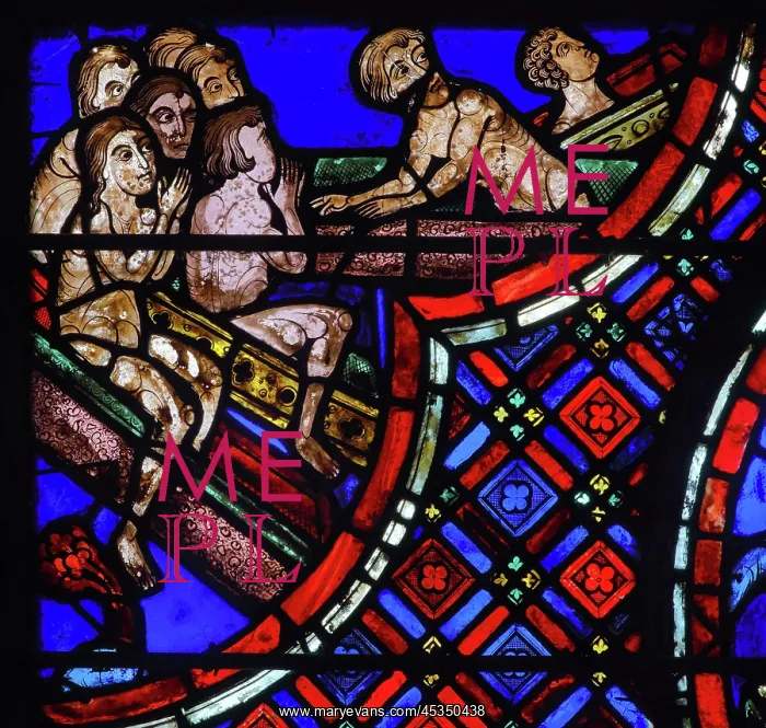: Stained glass window, Ambulatory, Bourges Cathedral : Stained glass window, Ambulatory, Bourges Cathedral