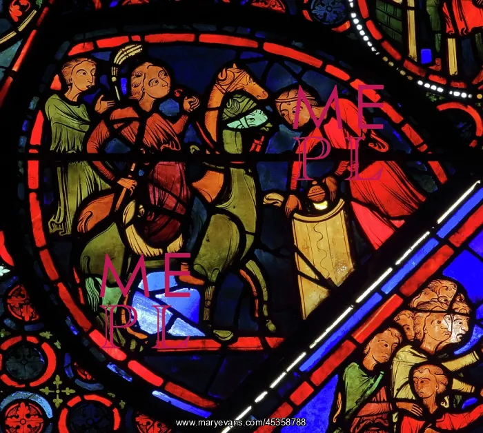: Stained glass window, Ambulatory, Bourges Cathedral : Stained glass window, Ambulatory, Bourges Cathedral