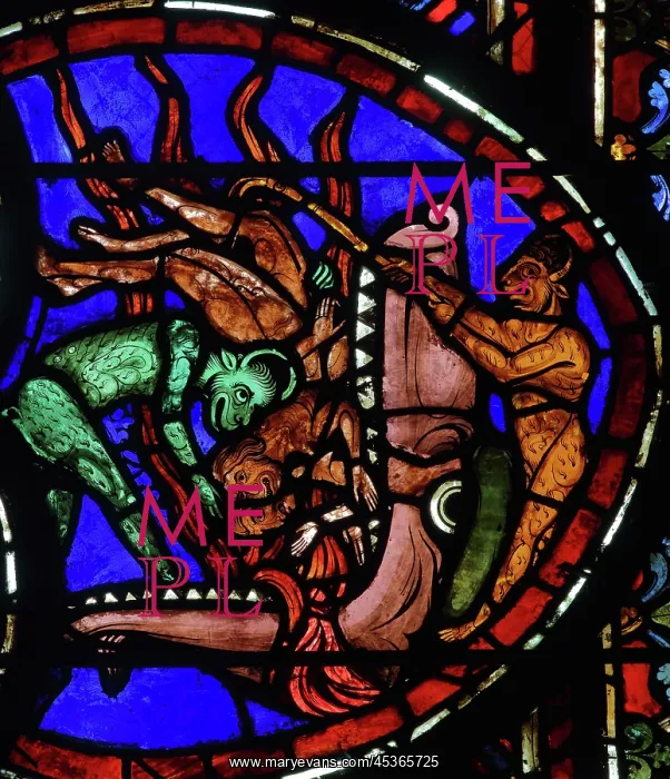 : Stained glass window, Ambulatory, Bourges Cathedral : Stained glass window, Ambulatory, Bourges Cathedral