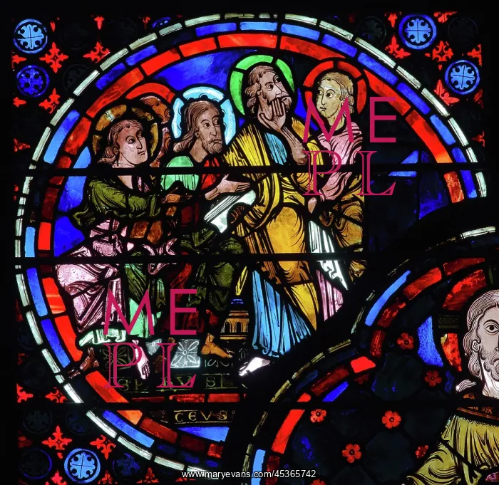 : Stained glass window, Ambulatory, Bourges Cathedral : Stained glass window, Ambulatory, Bourges Cathedral