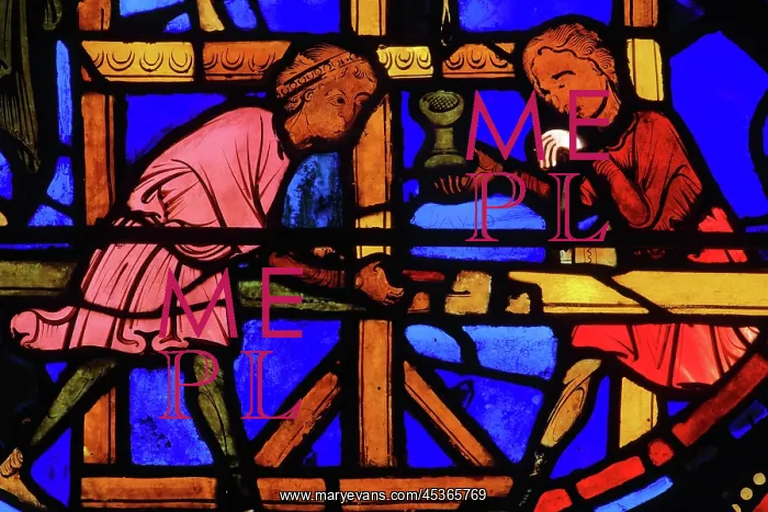 : Stained glass window, Ambulatory, Bourges Cathedral : Stained glass window, Ambulatory, Bourges Cathedral