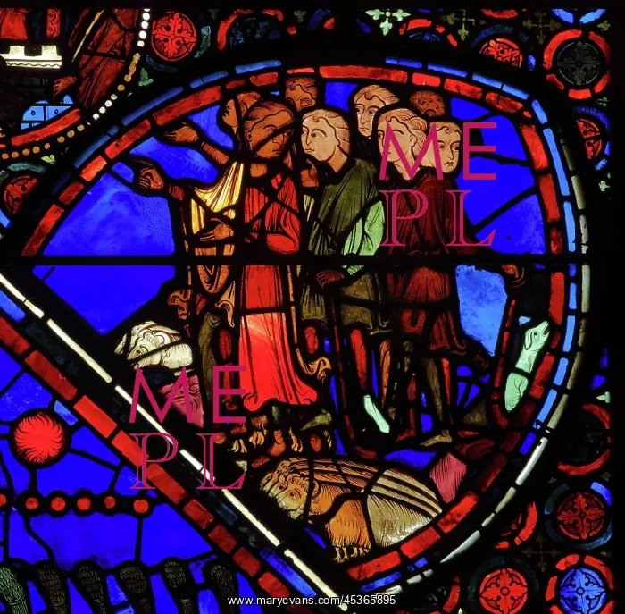 : Stained glass window, Ambulatory, Bourges Cathedral : Stained glass window, Ambulatory, Bourges Cathedral