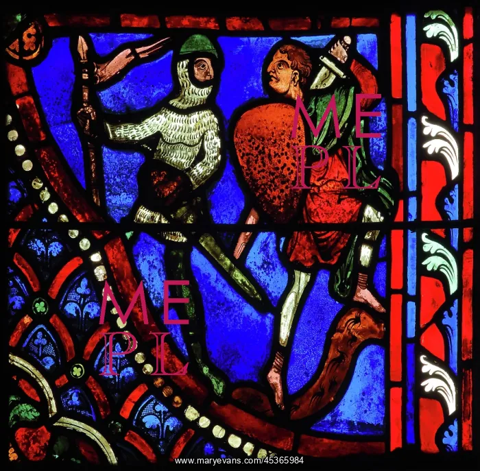 : Stained glass window, Ambulatory, Bourges Cathedral : Stained glass window, Ambulatory, Bourges Cathedral