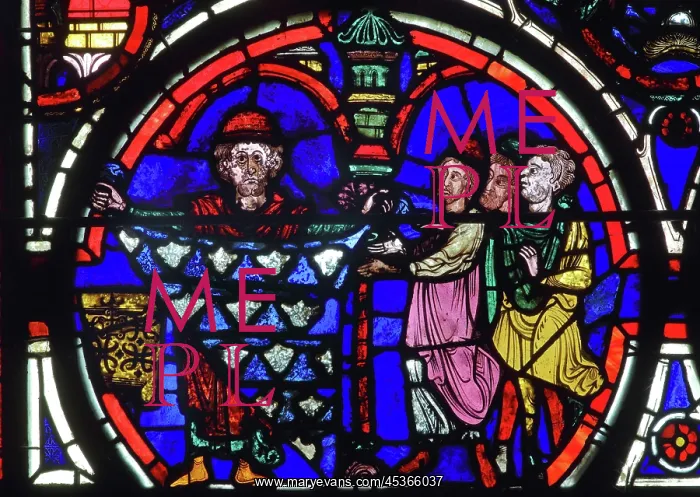 : Stained glass window, Ambulatory, Bourges Cathedral : Stained glass window, Ambulatory, Bourges Cathedral