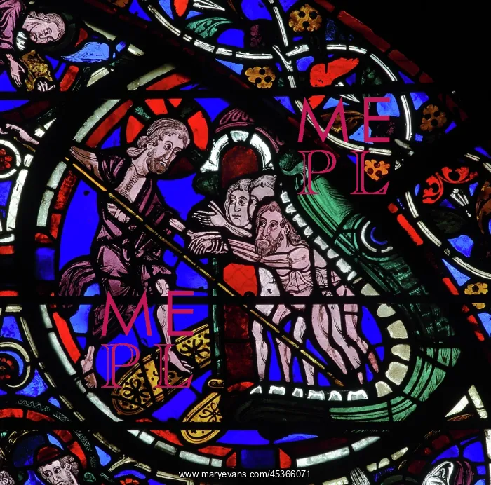 : Stained glass window, Ambulatory, Bourges Cathedral : Stained glass window, Ambulatory, Bourges Cathedral