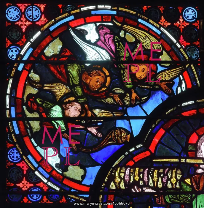 : Stained glass window, Ambulatory, Bourges Cathedral : Stained glass window, Ambulatory, Bourges Cathedral