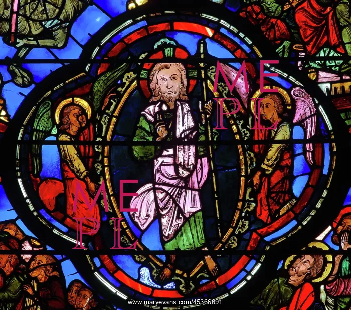 : Stained glass window, Ambulatory, Bourges Cathedral : Stained glass window, Ambulatory, Bourges Cathedral
