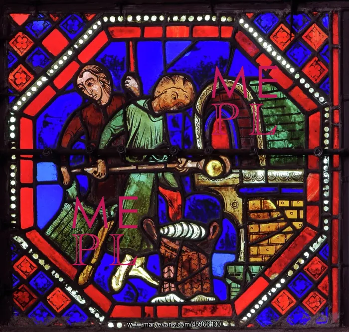: Stained glass window, Ambulatory, Bourges Cathedral : Stained glass window, Ambulatory, Bourges Cathedral