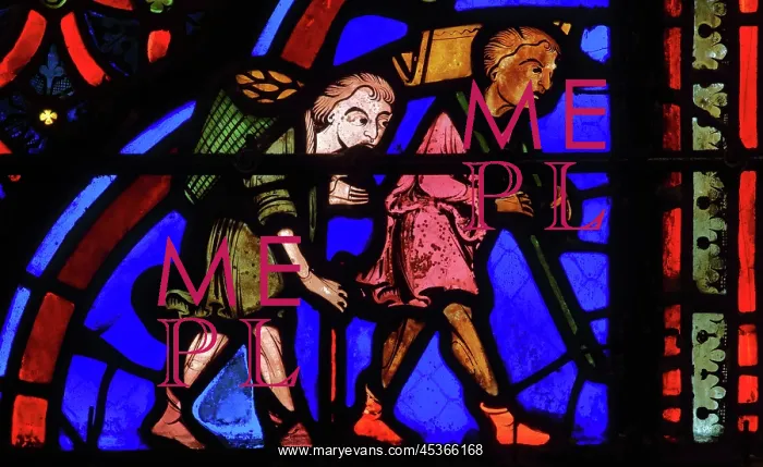 : Stained glass window, Ambulatory, Bourges Cathedral : Stained glass window, Ambulatory, Bourges Cathedral