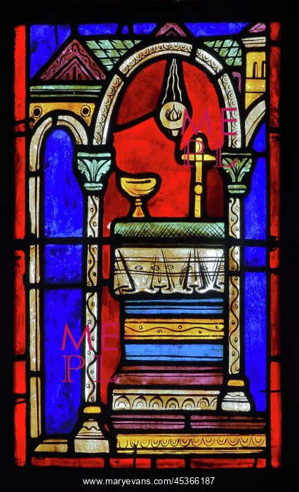 : Stained glass window, Ambulatory, Bourges Cathedral : Stained glass window, Ambulatory, Bourges Cathedral