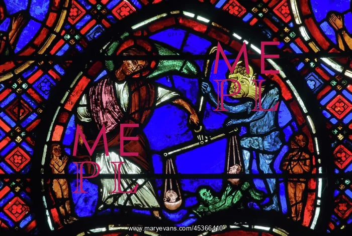 : Stained glass window, Ambulatory, Bourges Cathedral : Stained glass window, Ambulatory, Bourges Cathedral