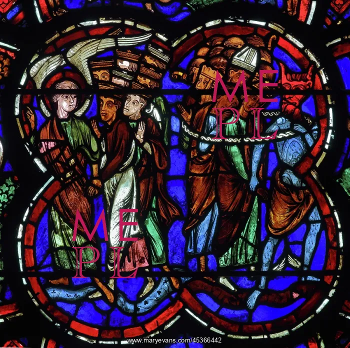 : Stained glass window, Ambulatory, Bourges Cathedral : Stained glass window, Ambulatory, Bourges Cathedral