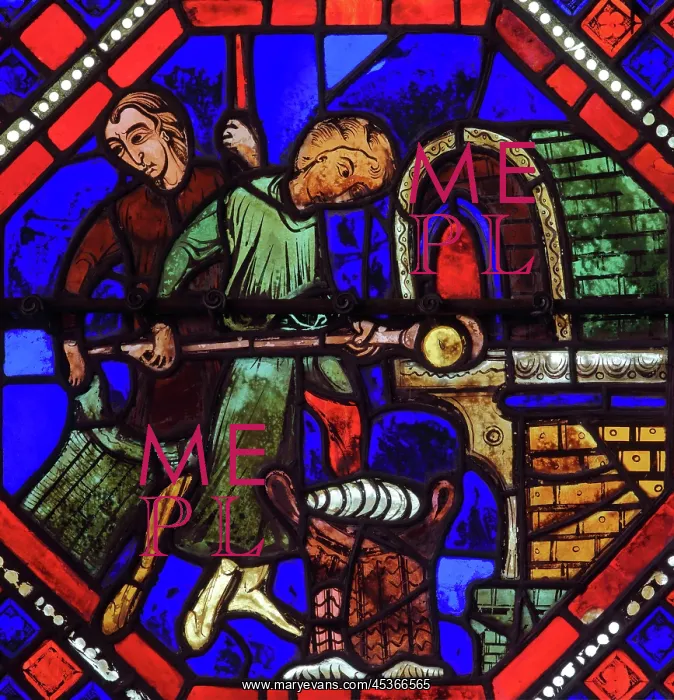 : Stained glass window, Ambulatory, Bourges Cathedral : Stained glass window, Ambulatory, Bourges Cathedral