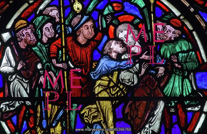 : Stained glass window, Ambulatory, Bourges Cathedral : Stained glass window, Ambulatory, Bourges Cathedral