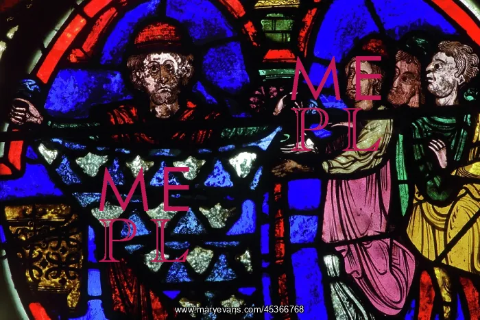 : Stained glass window, Ambulatory, Bourges Cathedral : Stained glass window, Ambulatory, Bourges Cathedral