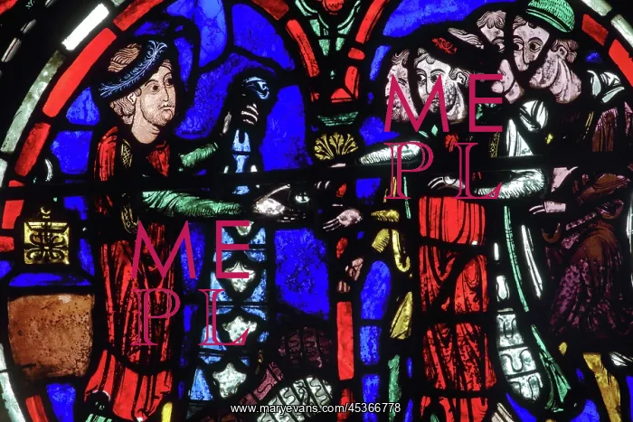 : Stained glass window, Ambulatory, Bourges Cathedral : Stained glass window, Ambulatory, Bourges Cathedral