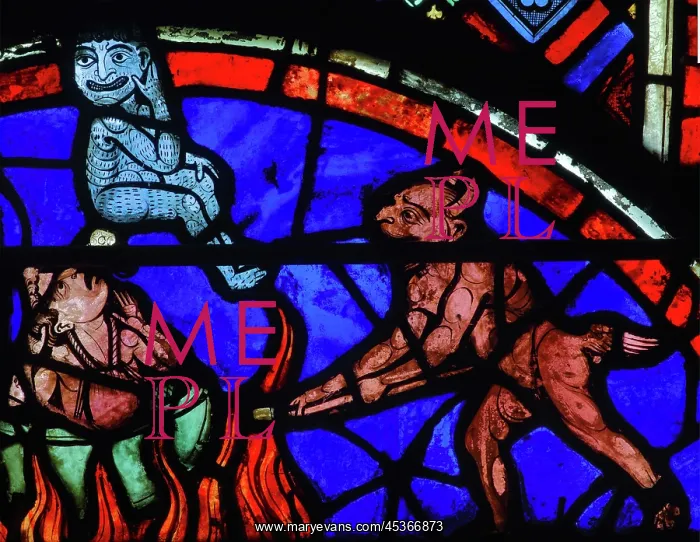 : Stained glass window, Ambulatory, Bourges Cathedral : Stained glass window, Ambulatory, Bourges Cathedral