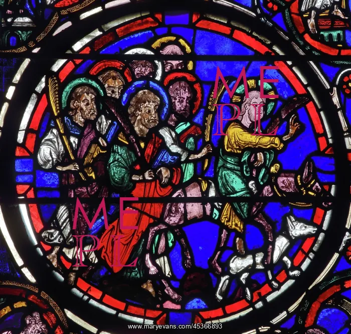 : Stained glass window, Ambulatory, Bourges Cathedral : Stained glass window, Ambulatory, Bourges Cathedral