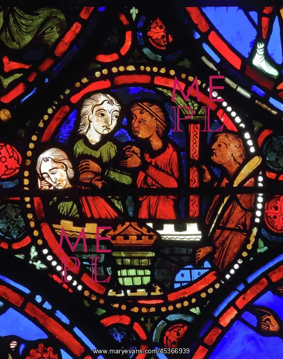 : Stained glass window, Ambulatory, Bourges Cathedral : Stained glass window, Ambulatory, Bourges Cathedral