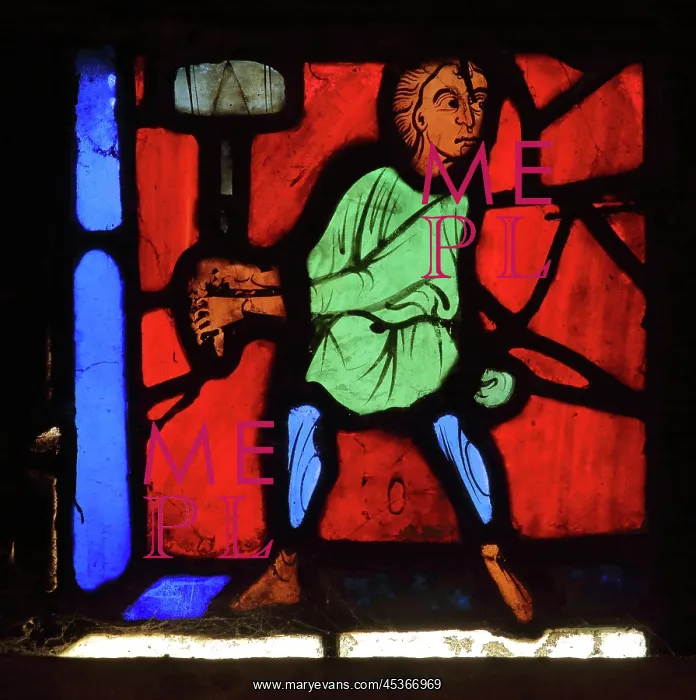 : Stained glass window, Ambulatory, Bourges Cathedral : Stained glass window, Ambulatory, Bourges Cathedral