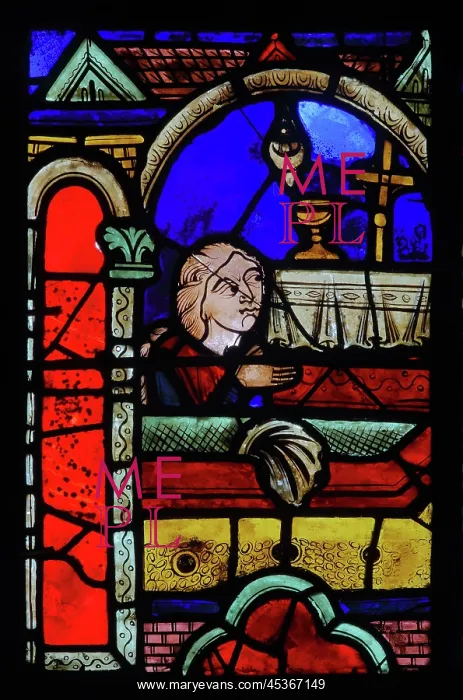 : Stained glass window, Ambulatory, Bourges Cathedral : Stained glass window, Ambulatory, Bourges Cathedral