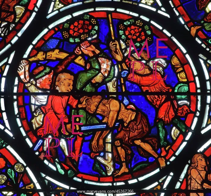 : Stained glass window, Ambulatory, Bourges Cathedral : Stained glass window, Ambulatory, Bourges Cathedral
