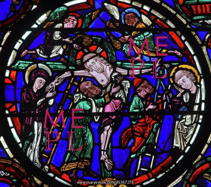 : Stained glass window, Ambulatory, Bourges Cathedral : Stained glass window, Ambulatory, Bourges Cathedral