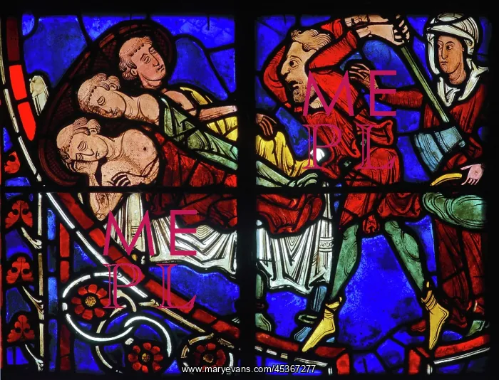 : Stained glass window, Ambulatory, Bourges Cathedral : Stained glass window, Ambulatory, Bourges Cathedral