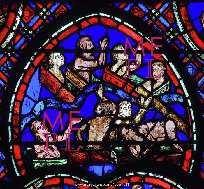 : Stained glass window, Ambulatory, Bourges Cathedral : Stained glass window, Ambulatory, Bourges Cathedral
