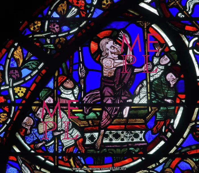 : Stained glass window, Ambulatory, Bourges Cathedral : Stained glass window, Ambulatory, Bourges Cathedral