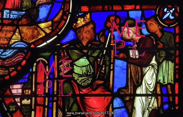 : Stained glass window, Ambulatory, Bourges Cathedral : Stained glass window, Ambulatory, Bourges Cathedral