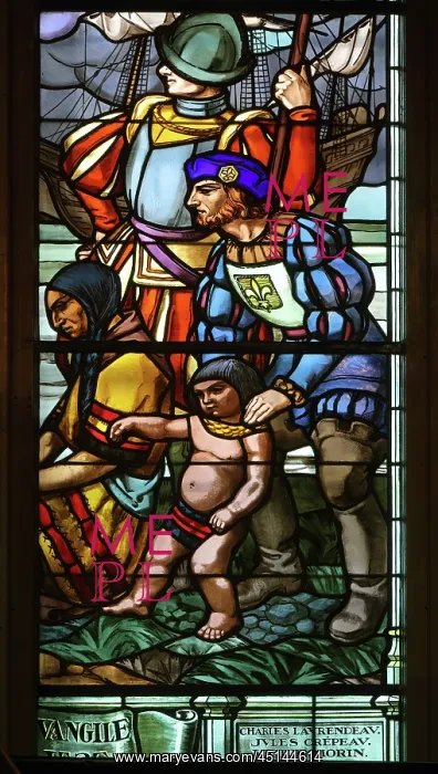 : Stained glass window, Basilique Notre-Dame de : Stained glass window, Basilique Notre-Dame de